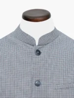 Beige Multicolor Houndstooth Structured Waistcoat