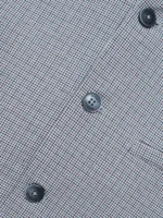 Beige Multicolor Houndstooth Structured Waistcoat - Image 4