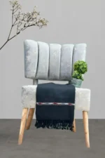 Black Soft Swati Woolen Shawl