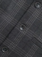 Brown Checkered Formal Waistcoat - Image 4