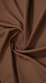 Bonanza Chocolate Brown Wash & Wear Fabric - Image 5