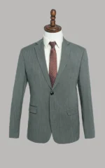 SLIM FIT 2 PIECE SUIT LIGHT GREEN - Image 2