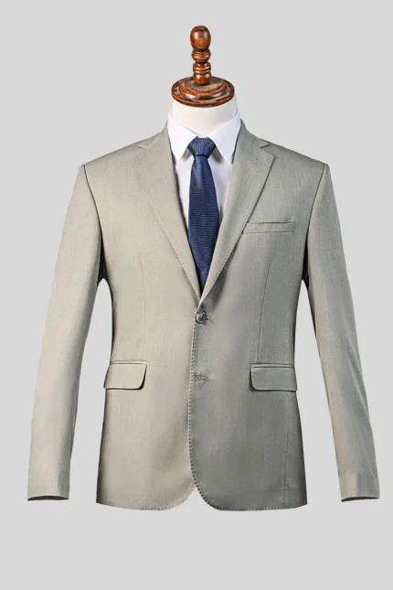 SLIM FIT 2 PIECE SUIT LEMON GRASS