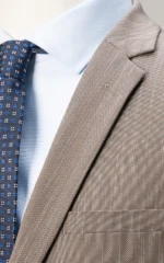 SLIM FIT 2 PIECE SUIT BROWN - Image 2