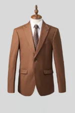 2 PIECE SUIT SLIM FIT BROWN - Image 2