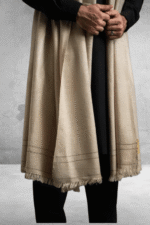 Elegant Light Color Wool Shawl - Image 3