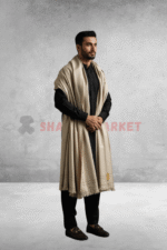 Elegant Light Color Wool Shawl - Image 6