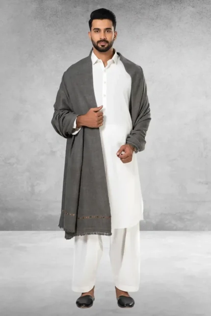 Fancy wool shawl for men