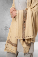 Pure Woolen Beige Shawl – Premium Quality - Image 2