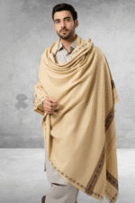 Pure Woolen Beige Shawl – Premium Quality