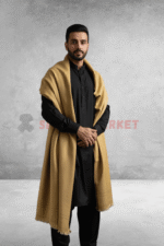 Pure Woolen Brown Shawl – Classic Warm Winter Wrap - Image 4