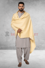 Pure Woolen Cream Shawl - Image 2