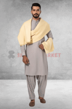 Pure Woolen Cream Shawl - Image 4